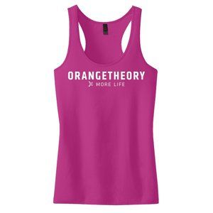 OrangeTheory MORE LIFE Racerback Tank Dark Pink